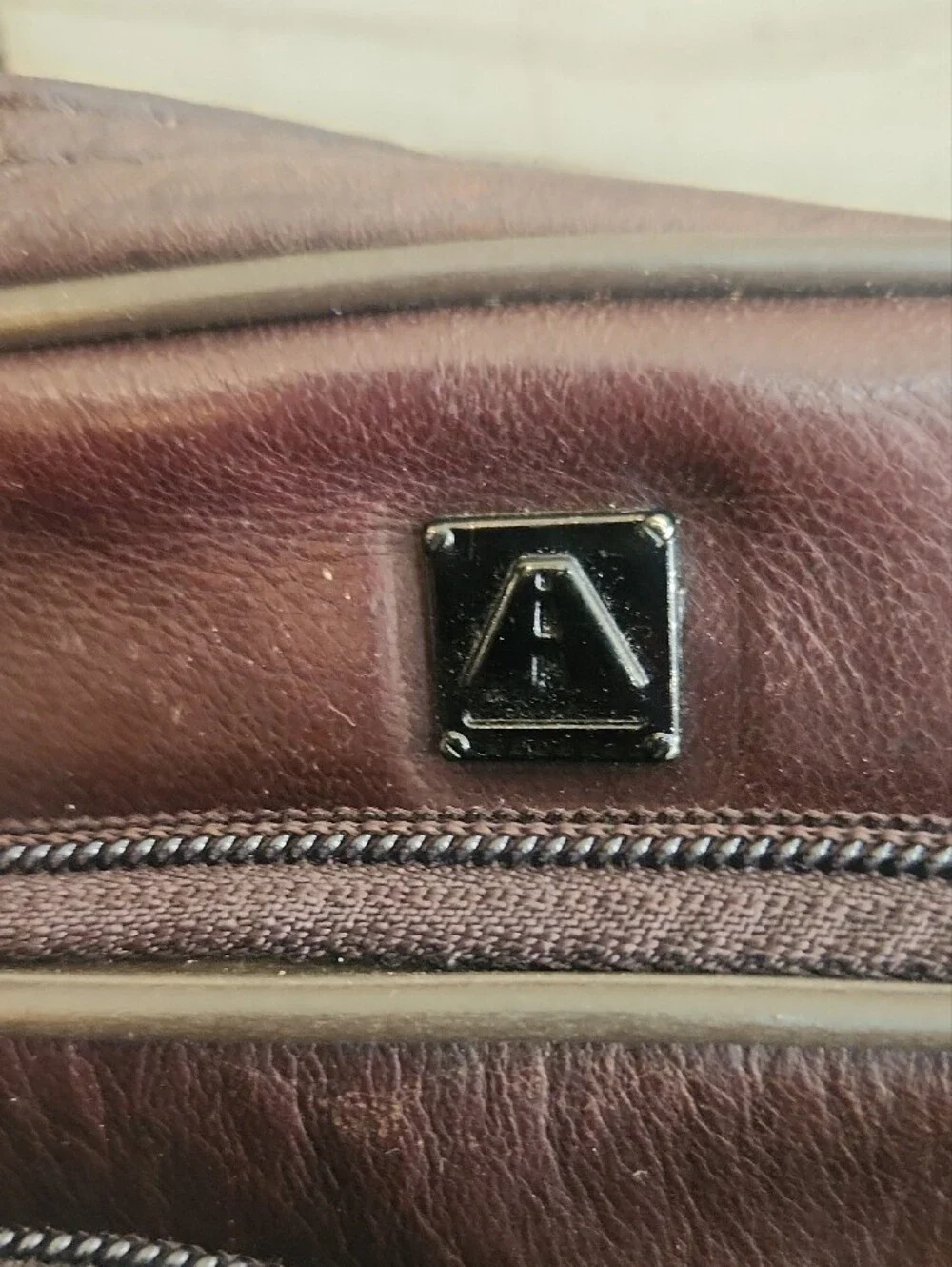 Alpine Swiss Genuine Brown Leather Expandable Laptop Briefcase Business Bag